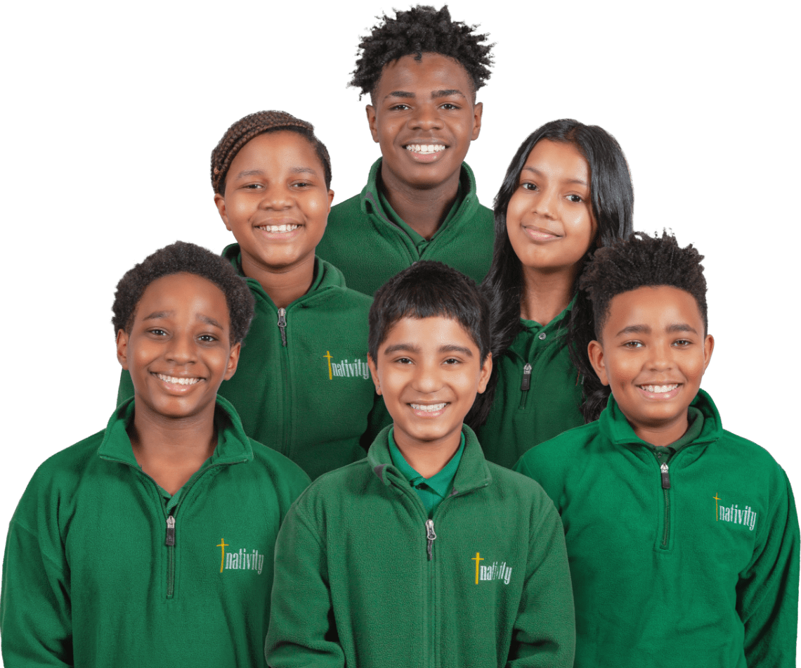 A group of Nativity Preparatory Academy students