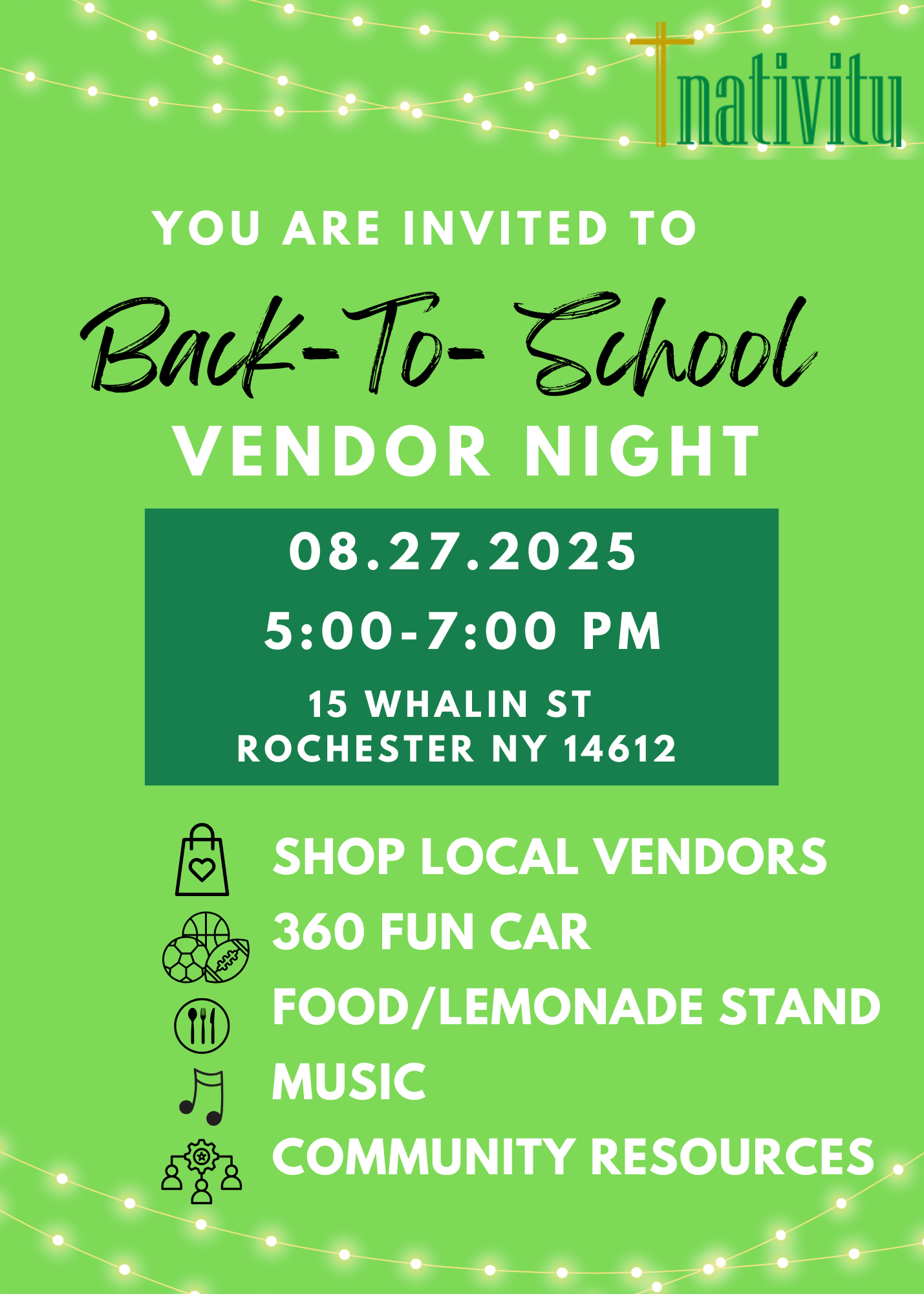Back to School Vendor Night